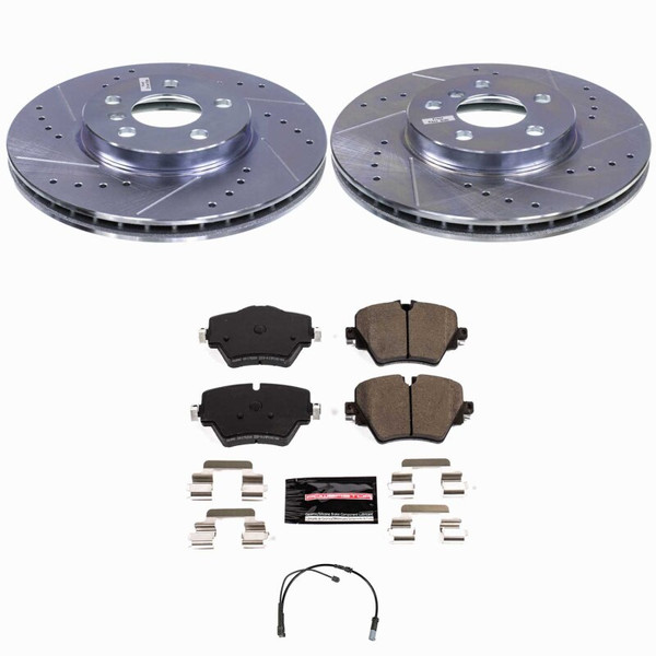 Power Stop 22-24 Mini Cooper Front Z23 Evolution Brake Kit - K9296
