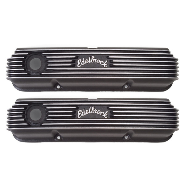 Edelbrock Valve Cover Classic Series Ford 1958-1976 FE V8 Black - 41623