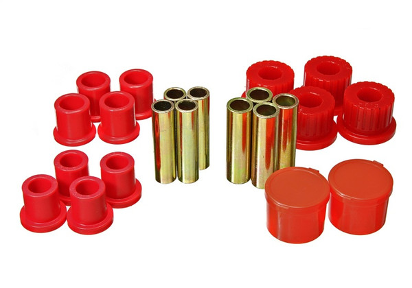 Energy Suspension 98-11 Ford Ranger 2/4WD Rear Leaf Spring Bushing Set - Red - 4.2157R