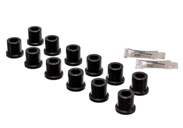 Energy Suspension Rear Spring & Shackle Bushing - Black - 8.2101G