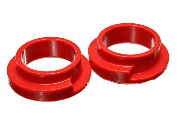 Energy Suspension Universal 2 1/8in ID 2 1/2in OD 5/8in H Red Coil Spring Isolators (2 per set) - 9.6119R