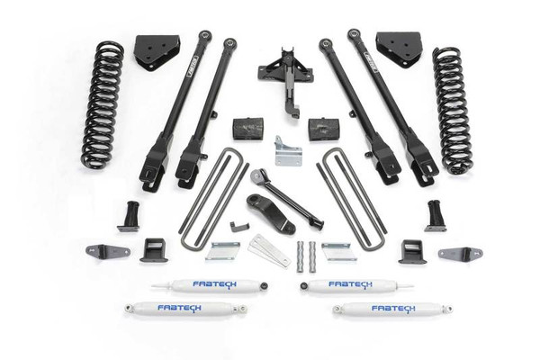 Fabtech 08-10 Ford F450/550 4WD 6in 4Link Sys w/Coils & Perf Shks - K2054