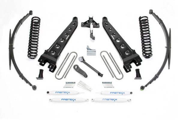 Fabtech 08-16 Ford F250/350 4WD 8in Rad Arm Sys w/Coils & Rr Lf Sprngs & Perf Shks - K2128