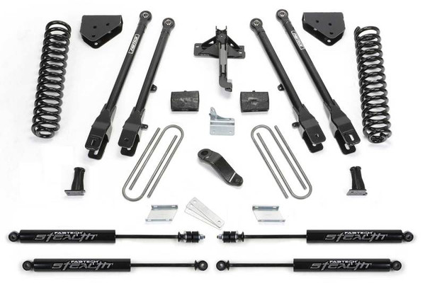 Fabtech 11-13 Ford F450/550 4WD 10 Lug 6in 4Link Sys w/Coils & Stealth - K2157M