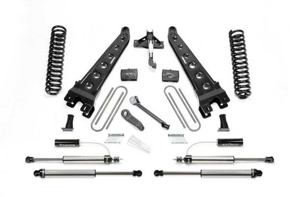 Fabtech 17-21 Ford F250/350 4WD Gas 4in Rad Arm Sys w/Coils & 2.25 Dl Resi Frt & Dl Rr Shks - K2291DL