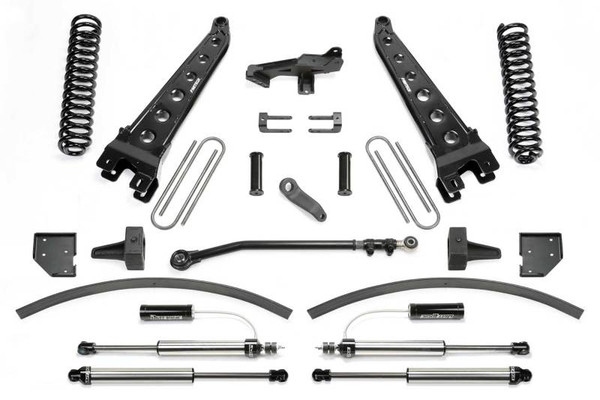 Fabtech 17-21 Ford F250/F350 4WD Diesel 8in Rad Arm Sys w/Coils & Dlss Resi Shks - K2297DL