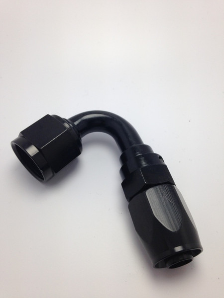 Fragola -10AN x 120 Degree Pro-Flow Hose End - Black - 231210-BL
