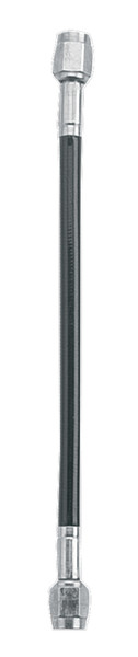 Fragola -3AN Ext Black Covered Assembly Straight x Straight 16in - 312016-BL