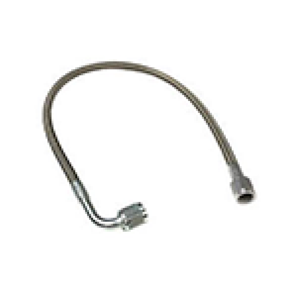 Fragola -4AN PFTE Black Hose Assembly Straight x 90 Degree 36in - 412-1-2-36