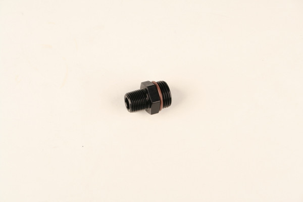 Fragola -10AN O-Ring x 3/8 NPT Adapter - Black - 494001-BL