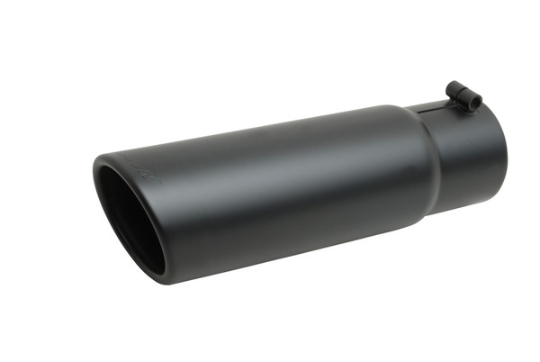 Gibson Rolled Edge Slash-Cut Tip - 6in OD/4in Inlet/19in Length - Black Ceramic - 500652-B