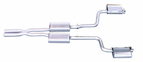 Gibson 08-10 Dodge Challenger SRT8 6.1L 2.5in Cat-Back Dual Exhaust - Stainless - 617005
