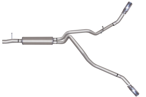Gibson 05-06 Ford F-250 Super Duty Lariat 6.8L 2.5in Cat-Back Dual Extreme Exhaust - Stainless - 69509
