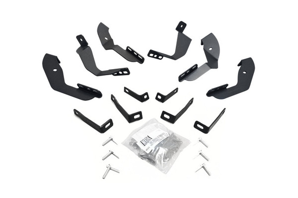 Go Rhino 15-19 Chevrolet Silverado 2500HD/3500HD Brackets for OE Xtreme Cab Length SideSteps - 6840435