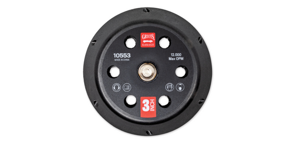 Griots Garage 3in Vented Random Orbital Backing Plate - 10553