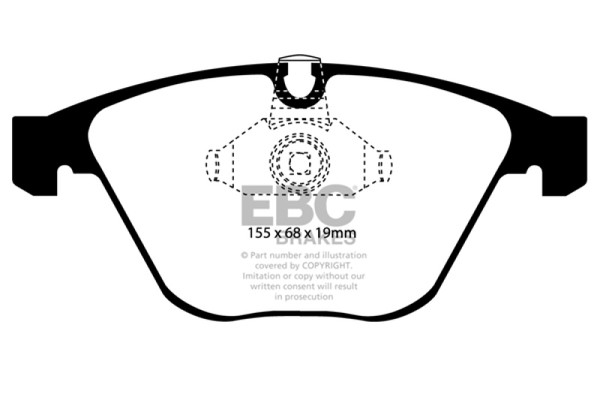 EBC 08-10 BMW M3 4.0 (E90) Yellowstuff Front Brake Pads - DP41449R