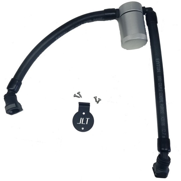 J&L 05-10 Ford F-150 5.4L Driver Side Oil Separator 3.0 - Clear Anodized - 3033D-C