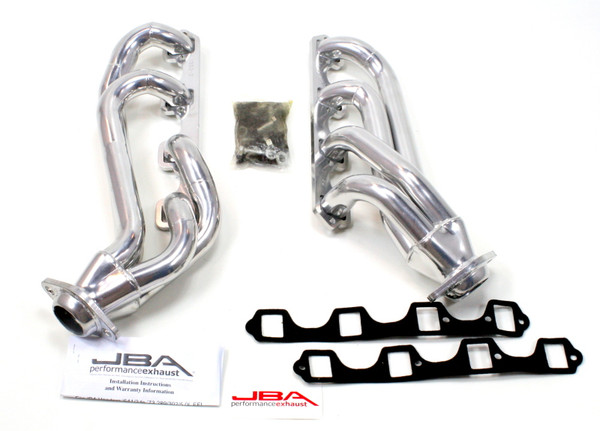 JBA 65-73 Ford Mustang 260-302 SBF w/GT40-P Heads 1-5/8in Primary Silver Ctd Mid Length Header - 1650S-2JS