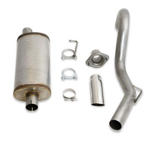 JBA 00-06 Jeep Wrangler TJ 2.5L/4.0L 304SS Single Rear Exit Cat-Back Exhaust - 30-1501