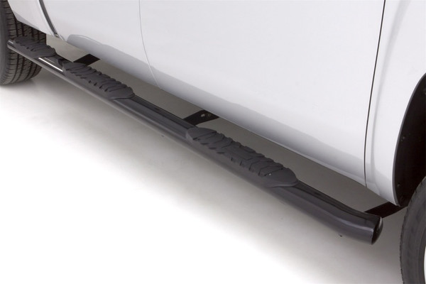 Lund 10-17 Dodge Ram 2500 Crew Cab (6.5ft. Bed) 5in. Oval WTW Steel Nerf Bars - Black - 260105008