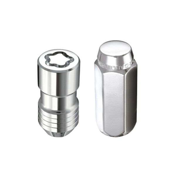 McGard 8 Lug Hex Install Kit w/Locks (Cone Seat Nut) 9/16-18 / 13/16 Hex / 1.75in. Length - Chrome - 84823