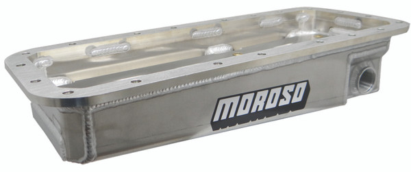Moroso Hemi (Incl. Keith Black/JP-1 Funny Car) Wet Sump 3.5in-5.25in Aluminum Oil Pan - 20045