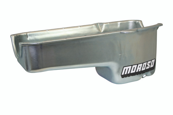 Moroso 80-85 Chevrolet Small Block (w/Passenger Side Dipstick) Wet Sump 6qt 8.25in Steel Oil Pan - 20181