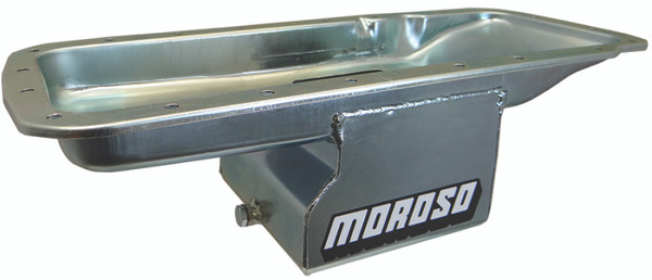 Moroso Mopar 361-440 (w/Center Sump) Deep Wet Sump 7qt 7in Steel Oil Pan - 20760