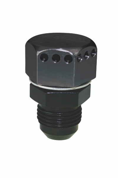 Moroso Poitive Seal Vented Fitting -10An Male - Aluminum - Single - 22624