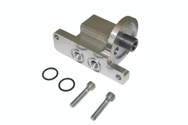 Moroso GM LS Oil Filter Adapter - Spin On - 90 Degree - 23711