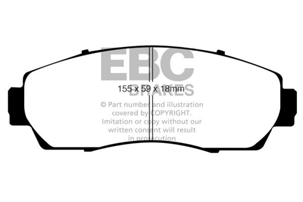 EBC 07-09 Acura RDX 2.3 Turbo Ultimax2 Front Brake Pads - UD1089