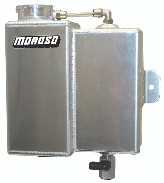 Moroso Universal Coolant Expansion & Recovery Tank - Billet Filler Neck - 1.25qt - 63772
