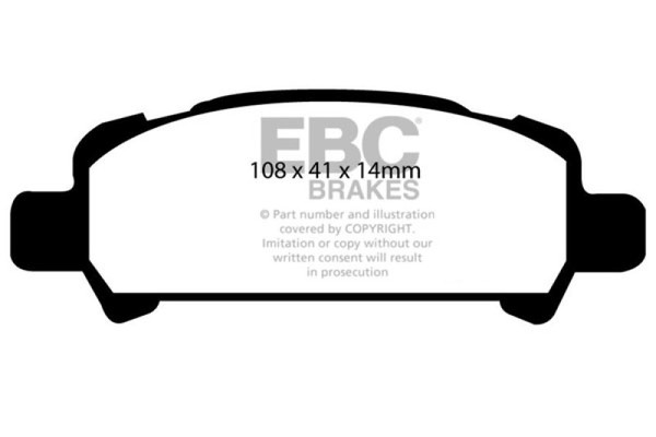 EBC 02-06 Subaru Baja 2.5 Ultimax2 Rear Brake Pads - UD770