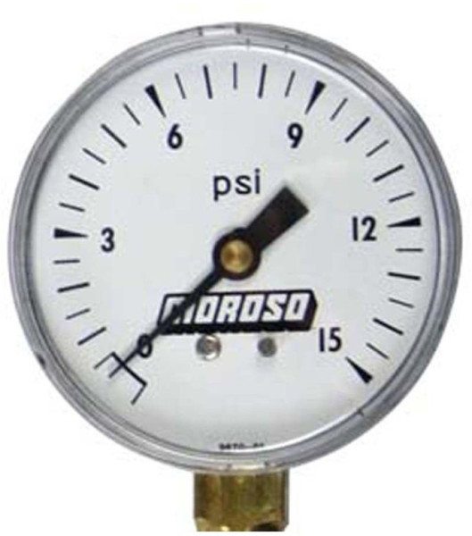 Moroso Tire Pressure Gauge Head 0-15psi (Replacement for Part No 89550) - 97480