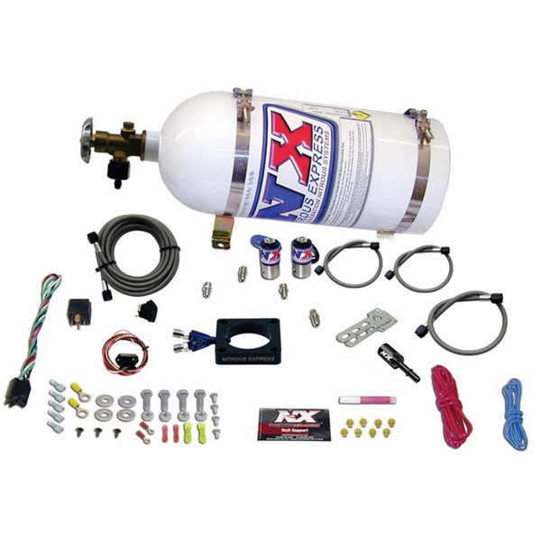 Nitrous Express 13-16 Dodge Dart 1.4L Turbo Nitrous Plate Kit (35-100HP) w/10lb Bottle - 20941-10