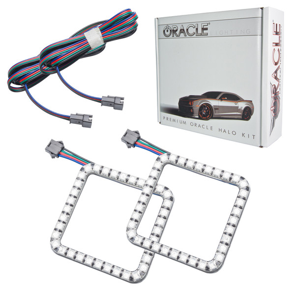 Oracle Ford F-250/350 05-07 LED Fog Halo Kit - ColorSHIFT - 1241-333