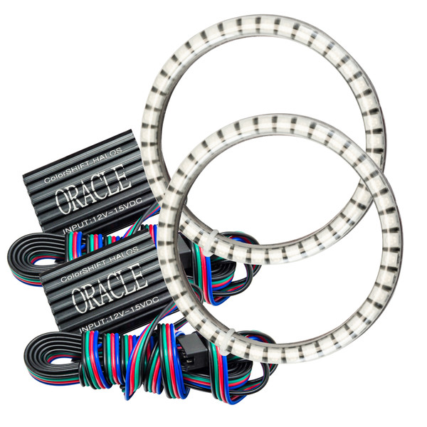 Oracle Dodge Challenger 08-14 LED Waterproof Fog Halo Kit - ColorSHIFT - 1253-333