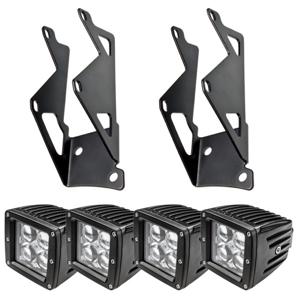 Oracle Jeep JK Dual Mounting Pillar Brackets/Lights Combo - 2145-504