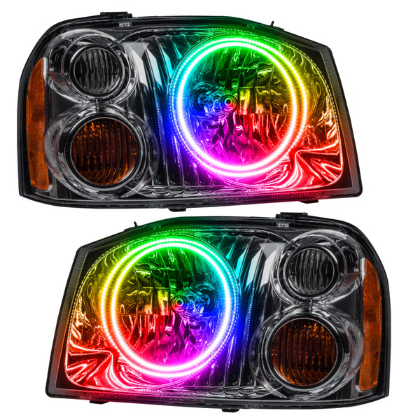Oracle 01-04 Nissan Frontier SMD HL - Dual Halo - ColorSHIFT w/ Simple Controller - 7178-504