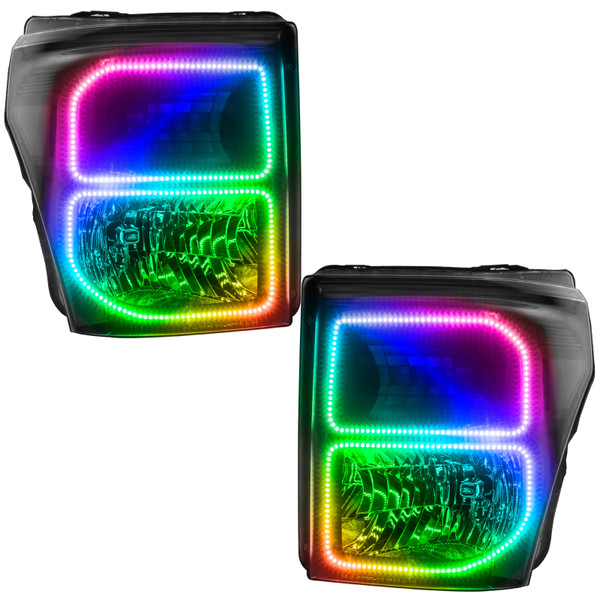 Oracle 11-16 Ford F250/350 LED HL - Black - ColorSHIFT - 8159-330