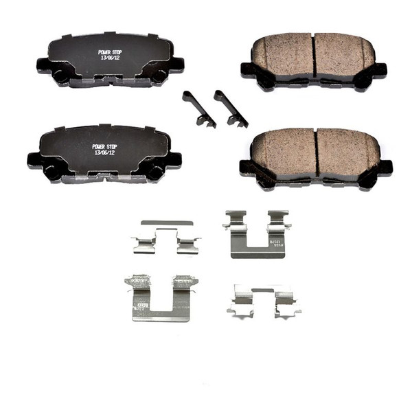 Power Stop 12-15 Honda Pilot Rear Z17 Evolution Ceramic Brake Pads w/Hardware - 17-1585