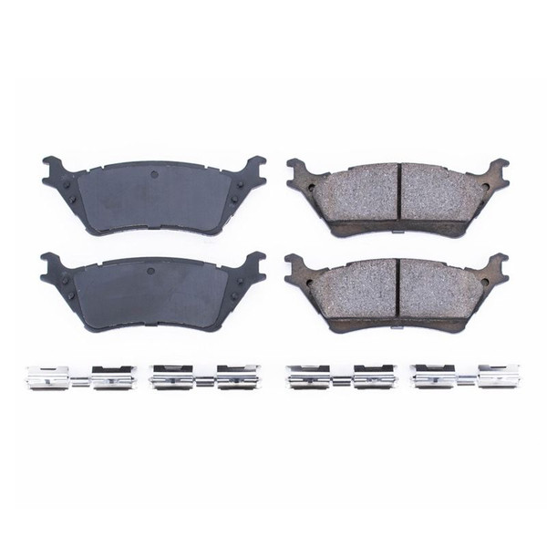 Power Stop 12-19 Ford F-150 Rear Z17 Evolution Ceramic Brake Pads w/Hardware - 17-1602