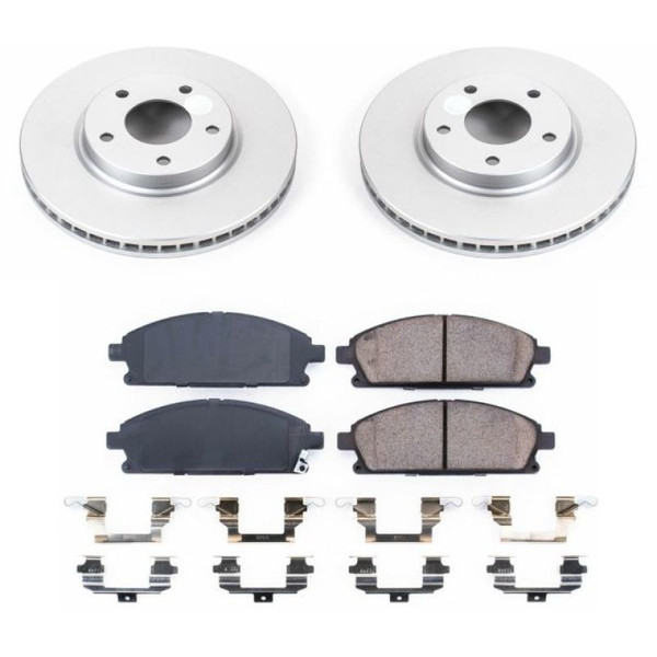 Power Stop 04-09 Nissan Quest Front Z17 Evolution Geomet Coated Brake Kit - CRK150