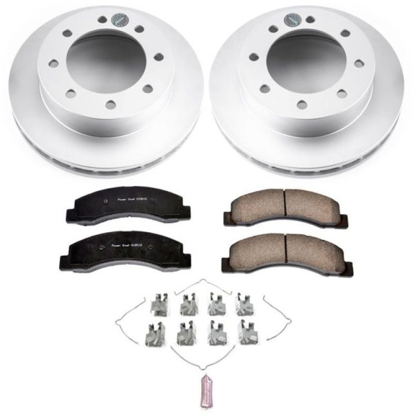 Power Stop 1999 Ford F-250 Super Duty Front Z17 Evolution Geomet Coated Brake Kit - CRK1885