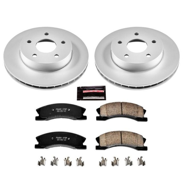 Power Stop 99-04 Jeep Grand Cherokee Front Z17 Evolution Geomet Coated Brake Kit - CRK2149