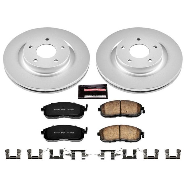 Power Stop 07-13 Nissan Altima Front Z17 Evolution Geomet Coated Brake Kit - CRK241