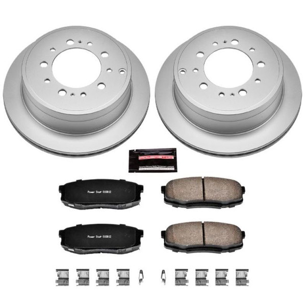 Power Stop 08-11 Lexus LX570 Rear Z17 Evolution Geomet Coated Brake Kit - CRK3073