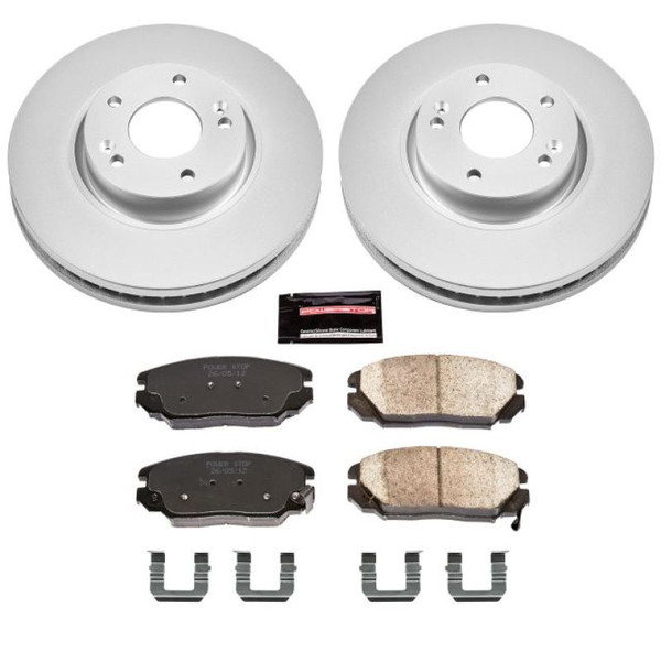 Power Stop 06-10 Hyundai Sonata Front Z17 Evolution Geomet Coated Brake Kit - CRK4647