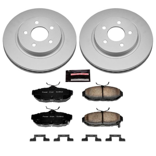 Power Stop 11-14 Ford Mustang Rear Z17 Evolution Geomet Coated Brake Kit - CRK4749