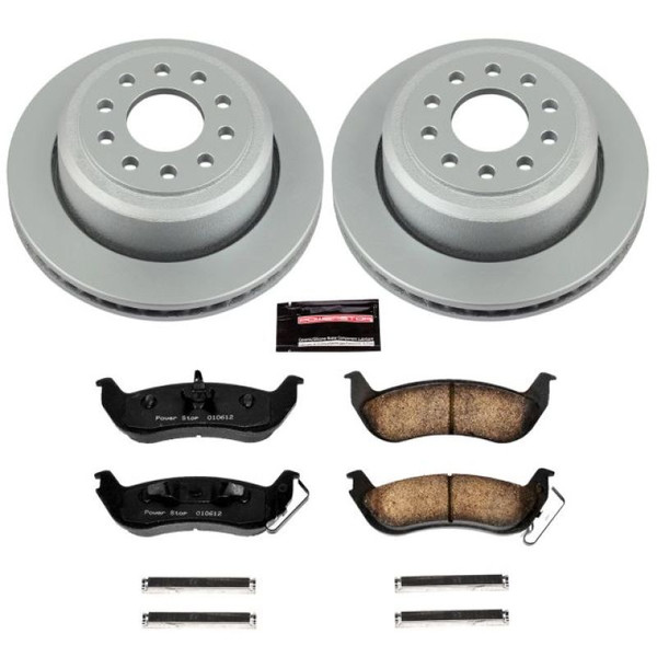 Power Stop 03-11 Lincoln Town Car Rear Z17 Evolution Geomet Coated Brake Kit - CRK5293